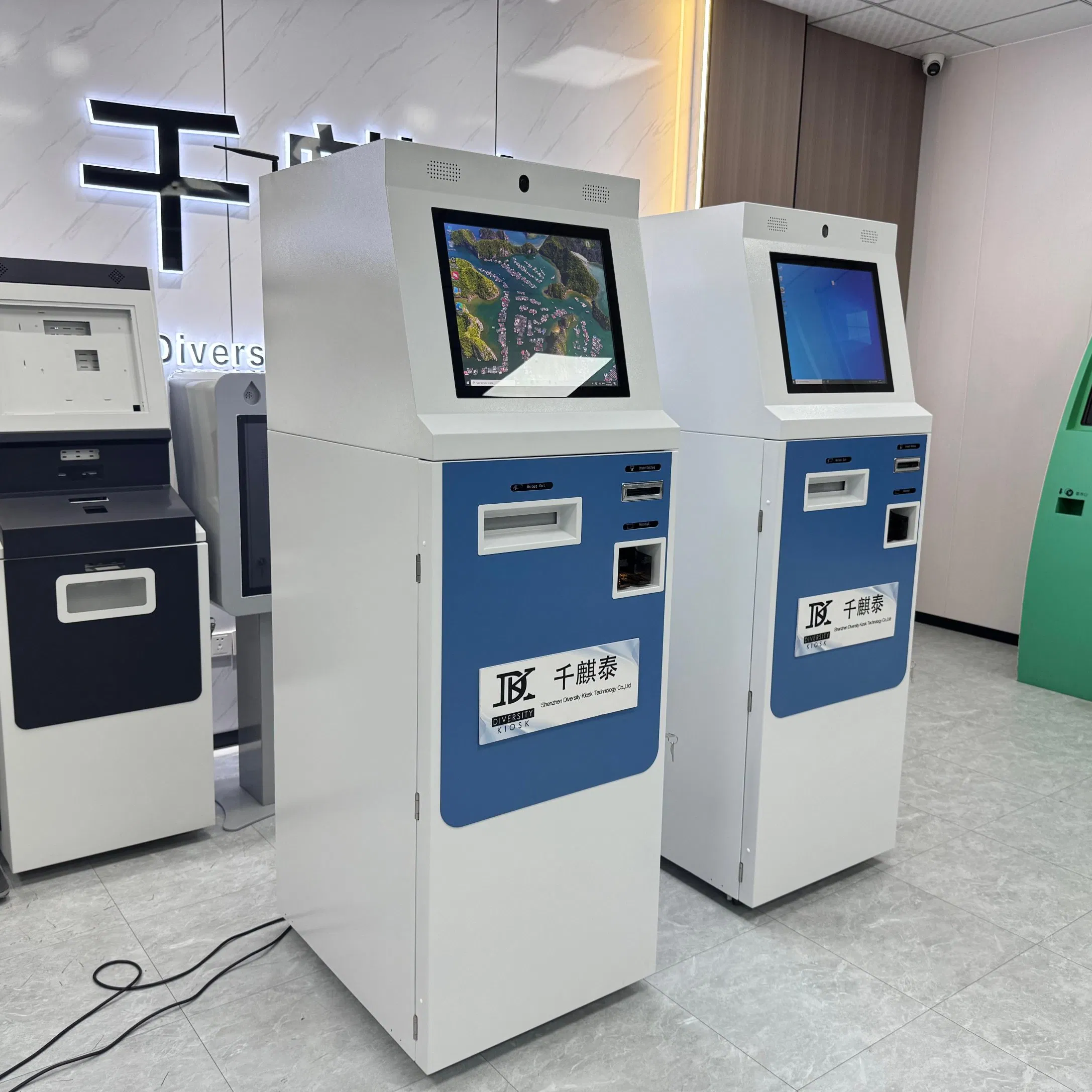 7/24 Hours Automatic Self Service ATM Kiosks Touch Screen Cash Deposit and Withdraw Machine