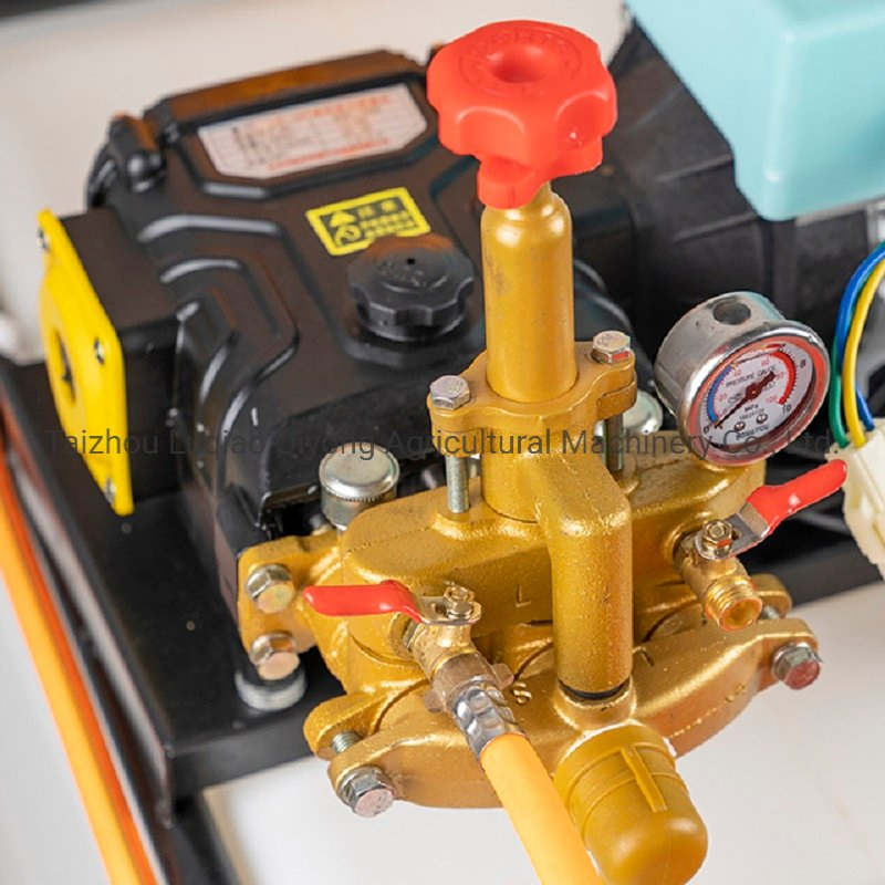 100L Trolley Type Battery Sprayer 48V60V Motor Electric Sprayer with Front Return Water Plunger Pump