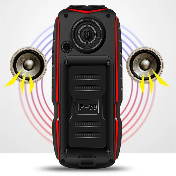 Прочный кнопочный телефон 2G с 2.4-дюймовым экраном и двумя SIM