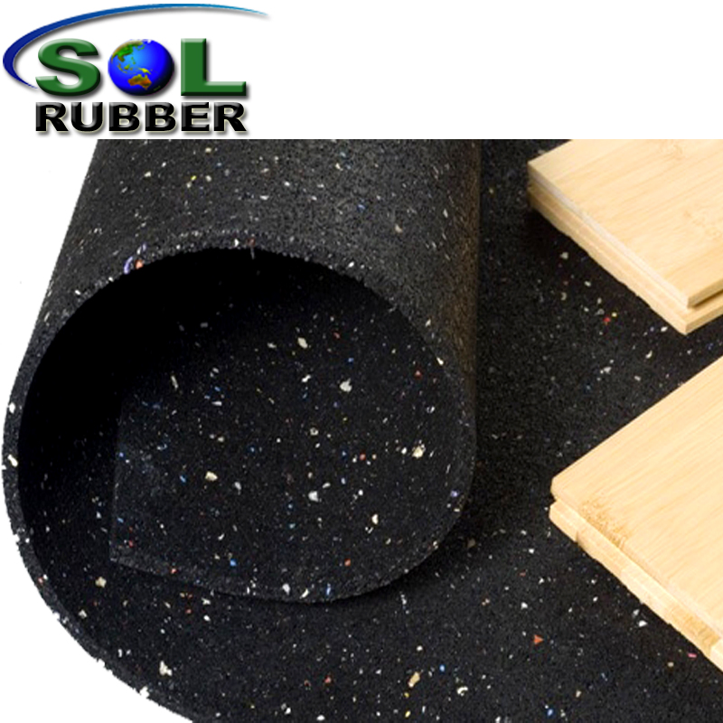 Sol Rubber Acoustic Insulation Cork Underlayer Rubber Floor Mat
