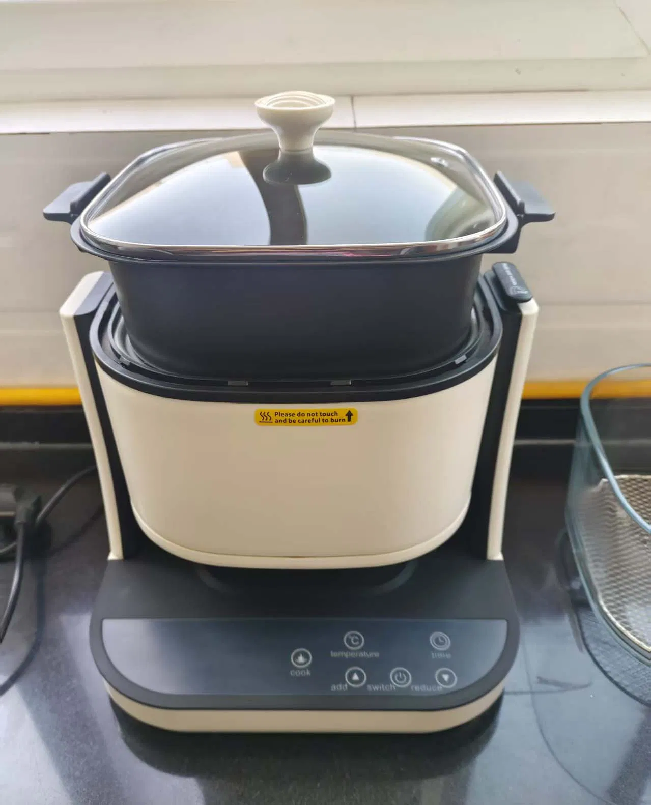 360 Visible Transparent Electric Air Fryer Household Use Multi-Functional Cooker Baker and Air Fryer