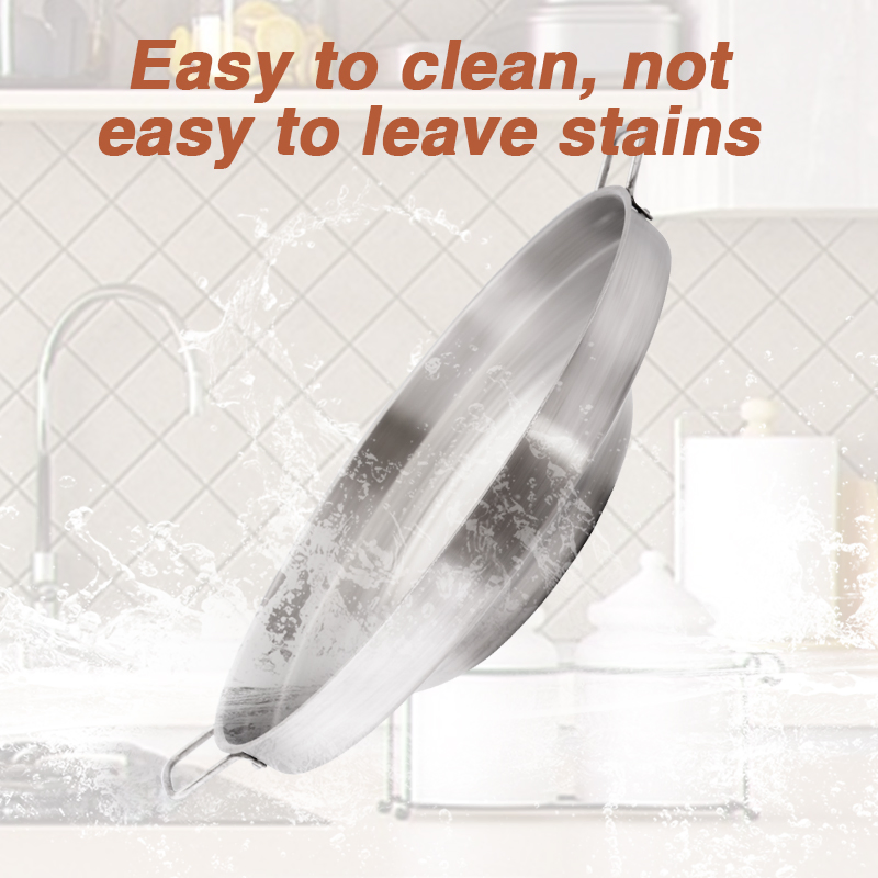 Daosheng Factory Supply Outdoor Cooking Tortillas Stainless Steel Mexico Taco Frying Pan Concave Convex Griddle Pan