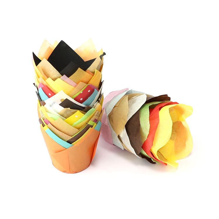 Baking Cups Holders Greaseproof Tulip Baking Cups Muffin Liners Wrappers