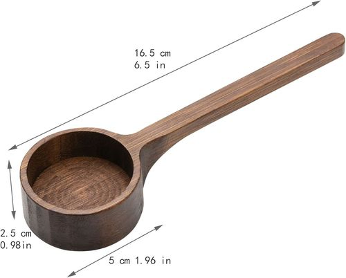 Wooden Coffee Scoop Wood Measuring Scoops for Canister 1 Tablespoon Beech Coffee Scoop Measuring Spoons Bamboo Coffee Scoop