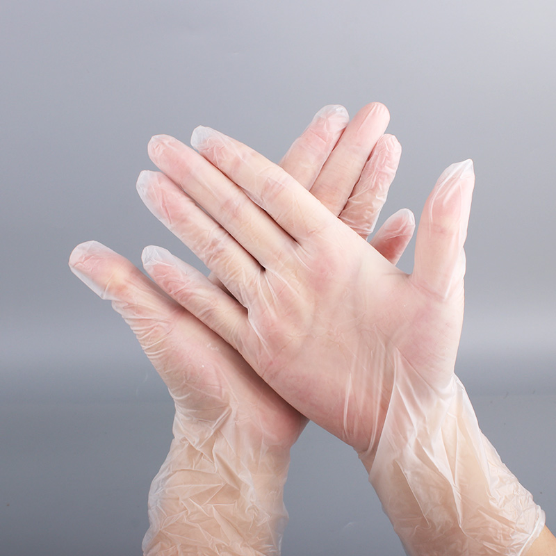Food Grade Disposdable Gloves Clear&Black&Blue Vinyl Household Cleaning Kitchen Gloves