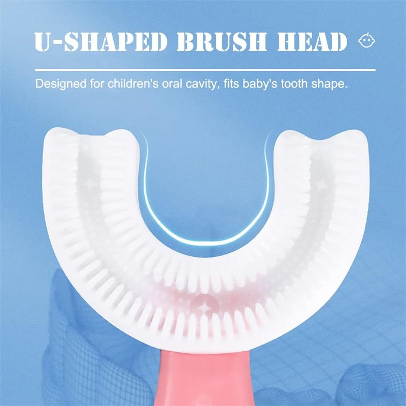 Wholesale Factory Price Silicone U-Shape Toothbrush Children′ S Kids Toothbrush Baby Tooth Brush