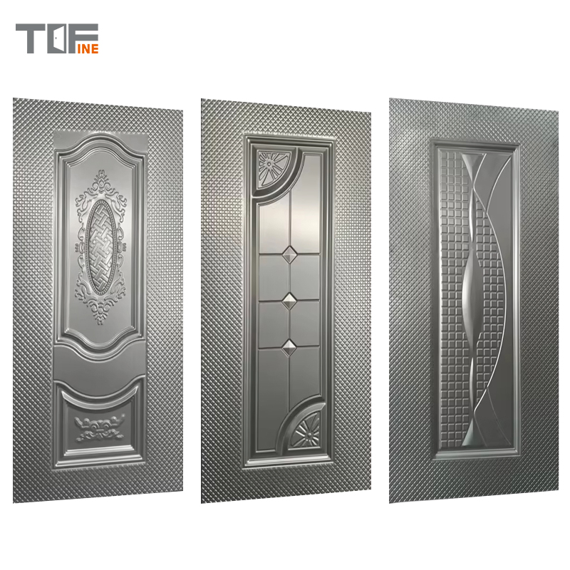 China Factory Wholesale Steel Door Skin Stamped Embossed Steel Sheet