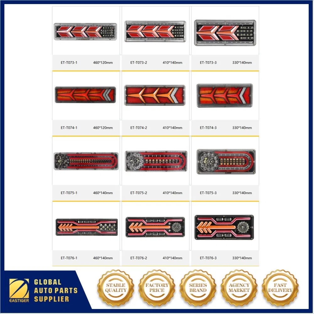 LED-фонарь для прицепа и грузовика, водонепроницаемый IP67, 12-30В