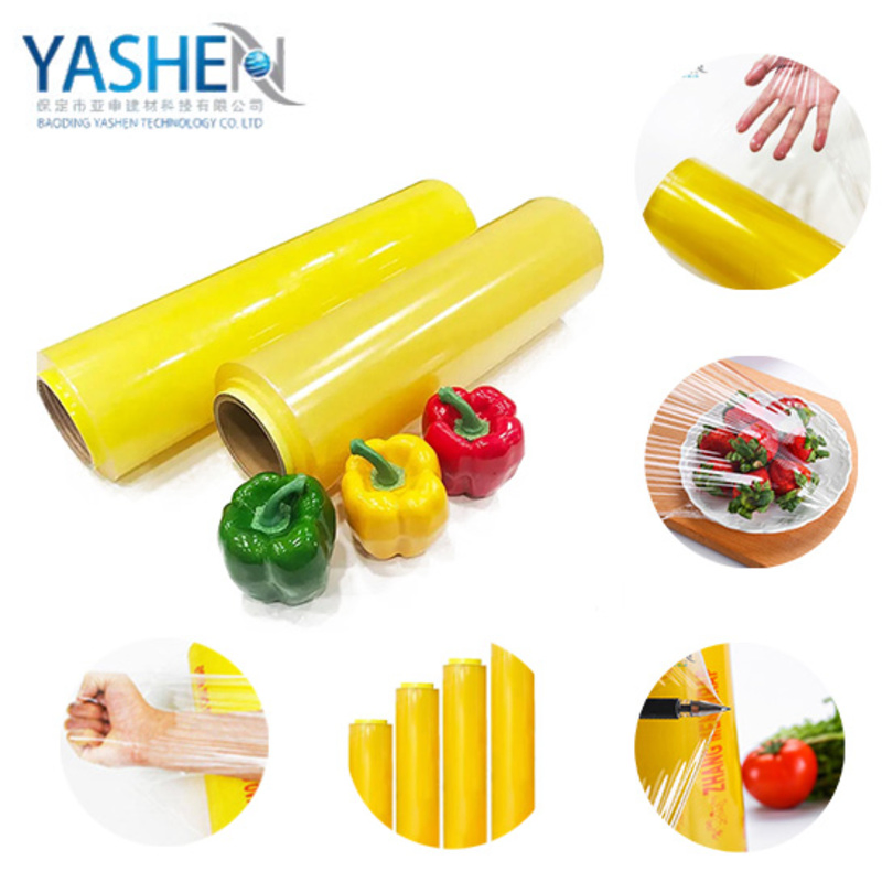 Clear Food Grade Wrap Food Durable Stretch Plastic Film PVC Cling Film