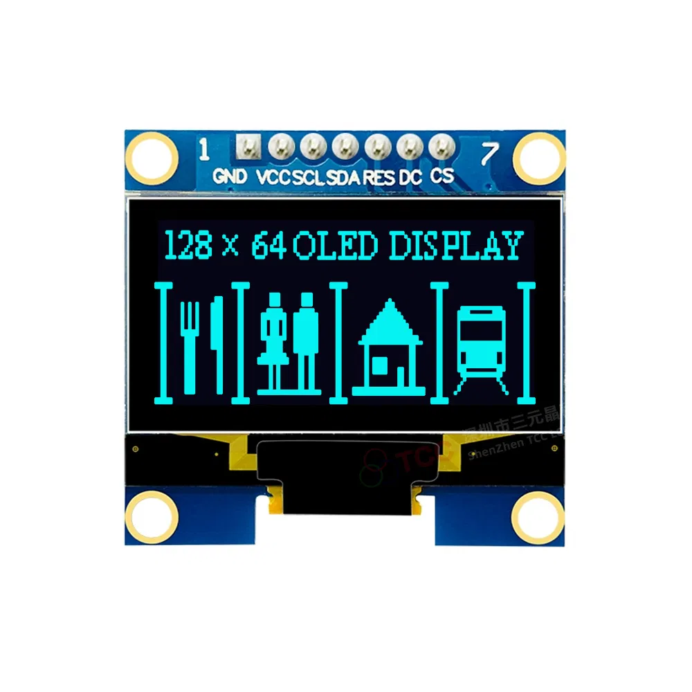 OLED-дисплей 1.3 дюйма 128x64 для Arduino