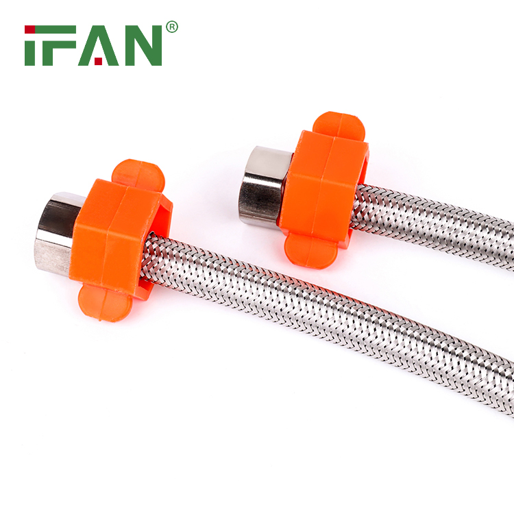 Ifan Free Sample Stainless Steel Braided Hose Bathroom Accessories 30-60cm Braided Hose Pipe