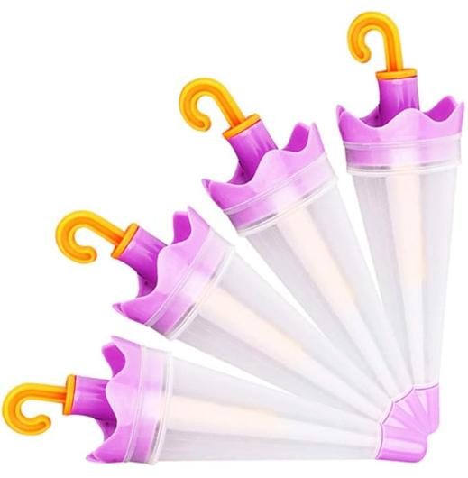 Plastic Umbrella-Shaped Ice Lolly Moulds 6 Cells Popsicle Mold