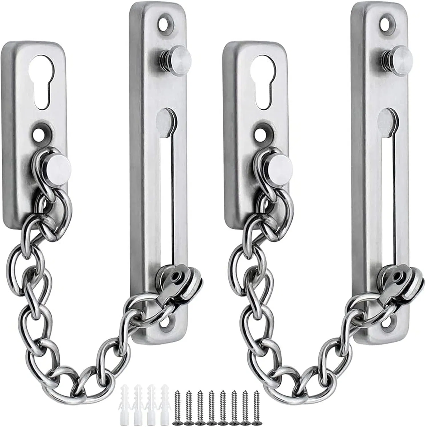 Mdsf03-Sn Stainless Steel 304 Security Chain, Satin Nickel Finish