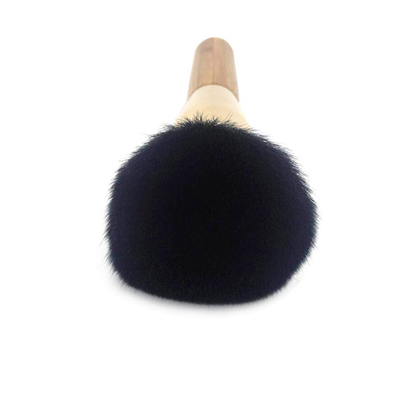 OEM Design High Quality Wooden Handle Powder Brush with Soft Synthetic Hair