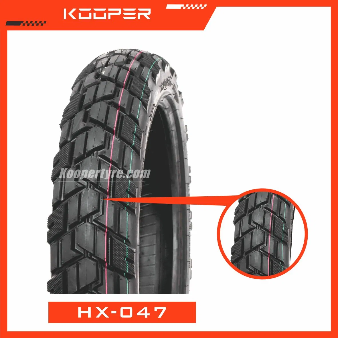Мотошина KOOPER 8PR 110/90-16 бескамерная