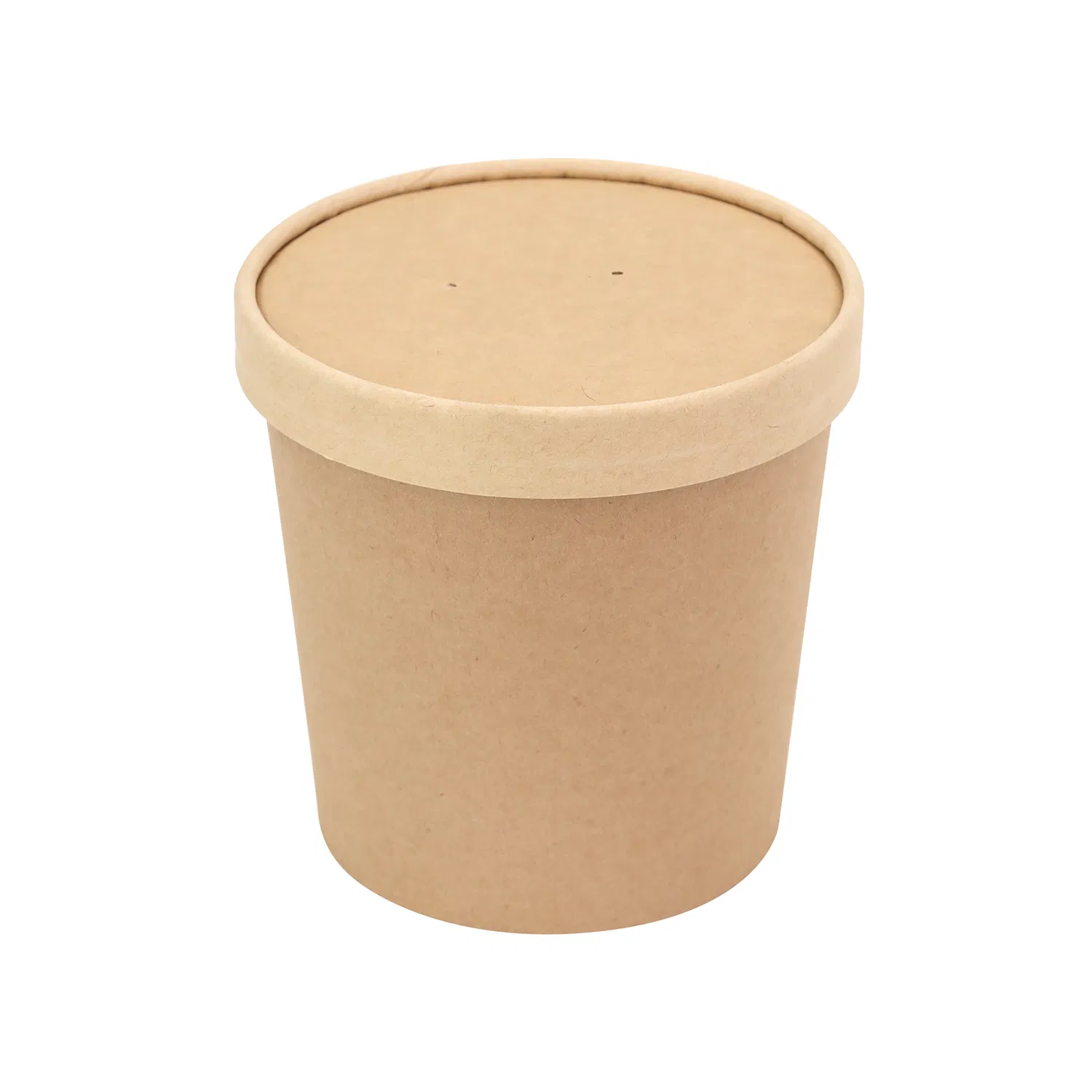 Disposable Custom Round Kraft Paper Fruit Salad Bowl Biodegradable Takeaway Soup Noodle Fast Food Container Paper Bowl with Lid