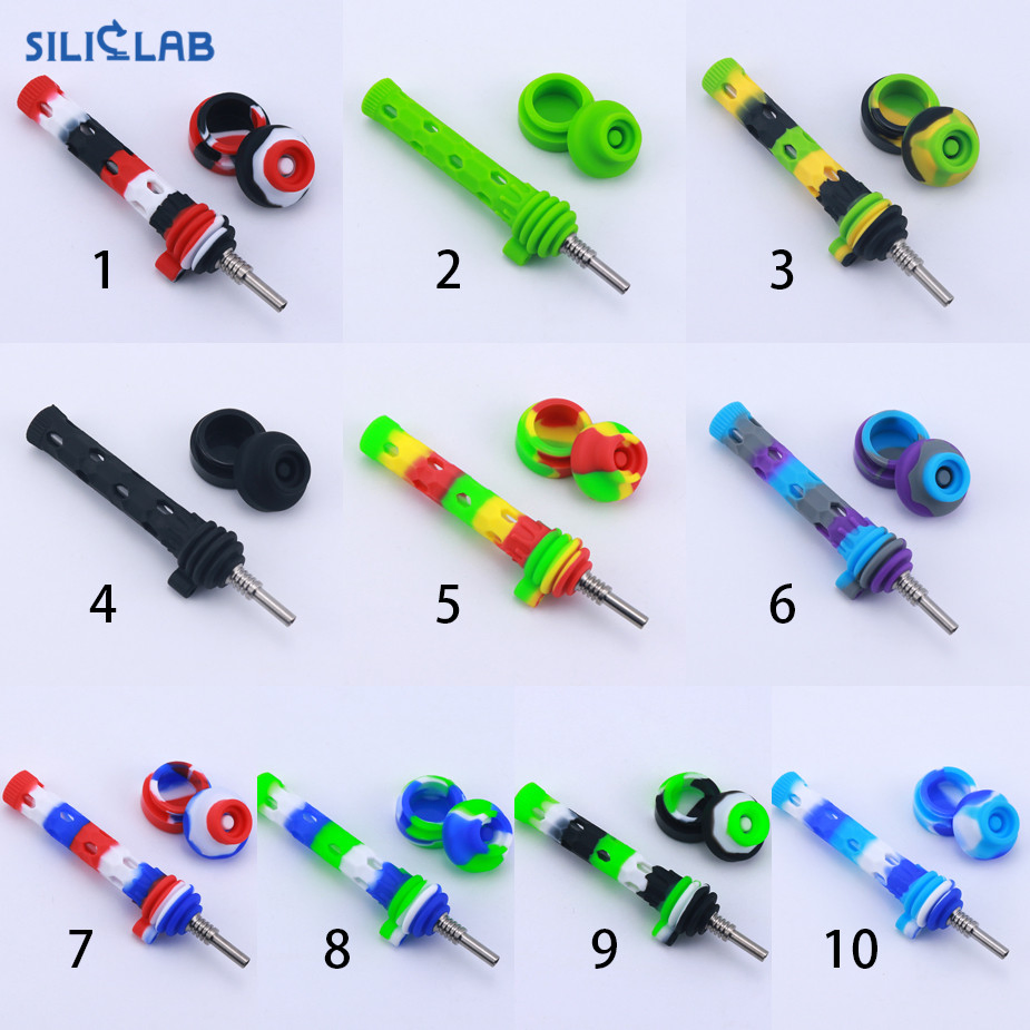 Honeycomb Tobacco Hand Pipe Mini Dabs Straw Silicone Smoking Pipe Oil Burner Nectar Collector