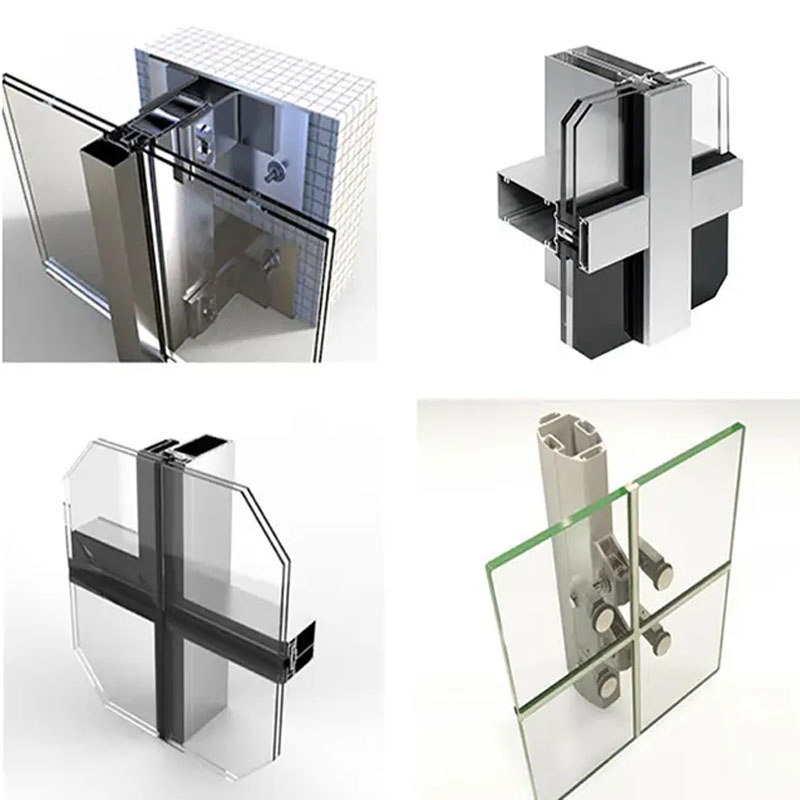 Cheap Price Unitized Exterior Aluminium Glass Curtain Wall for Sale
