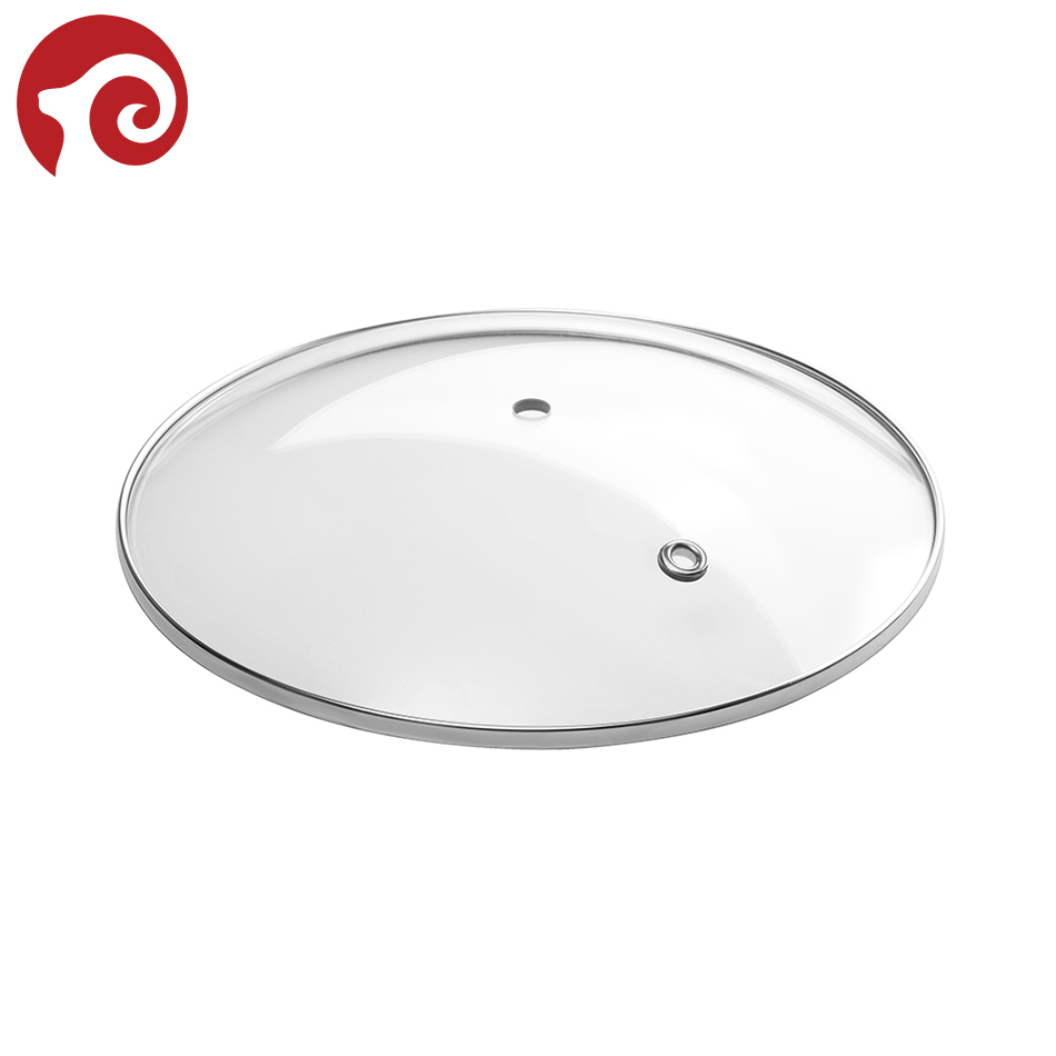 Крышка для кастрюли со стеклом и стальным ободом