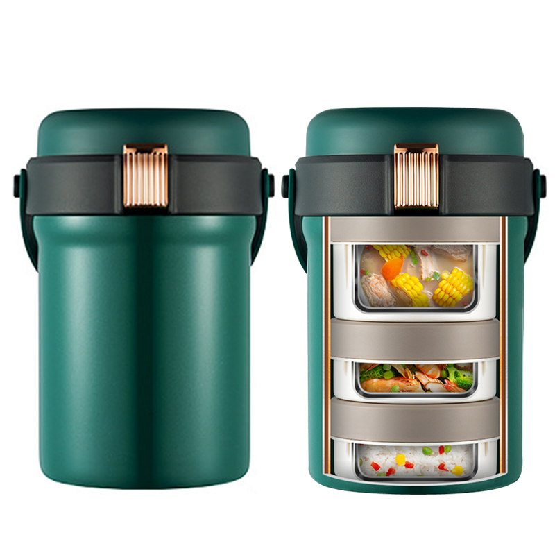Customized Stainless Steel Insulated Lunch Box Double Wall Vacuum Insulation Food Jar