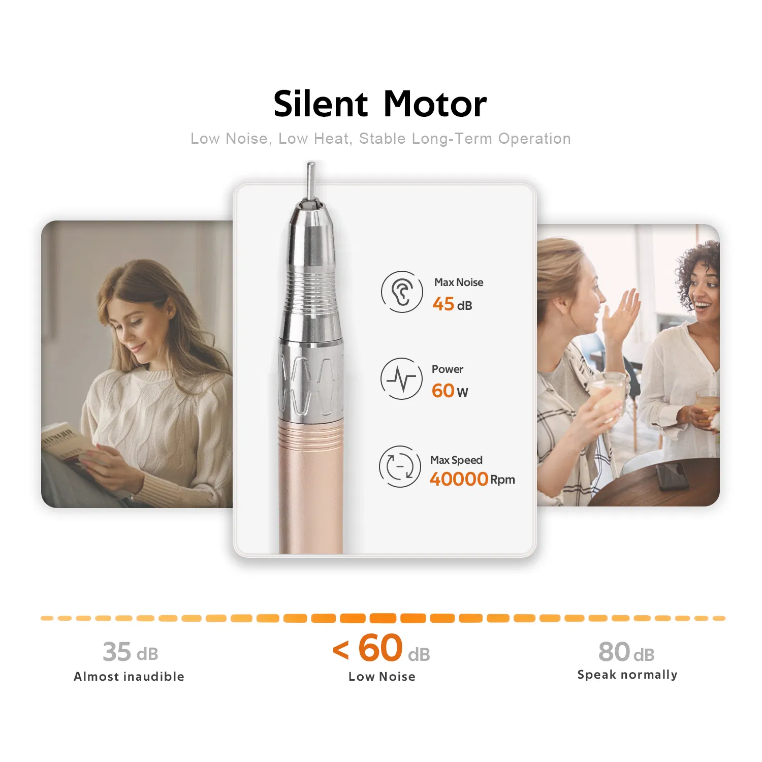 High Speed 35000 Rpm Gel Remover Brushless Motor Electric Nail Drill