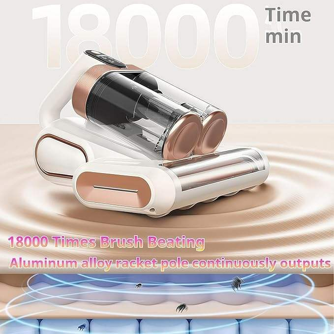 Strong Suction Wireless Large 520ml Dust Cup UV Vacuum Cleaner for Quilt Dust Mite Removal