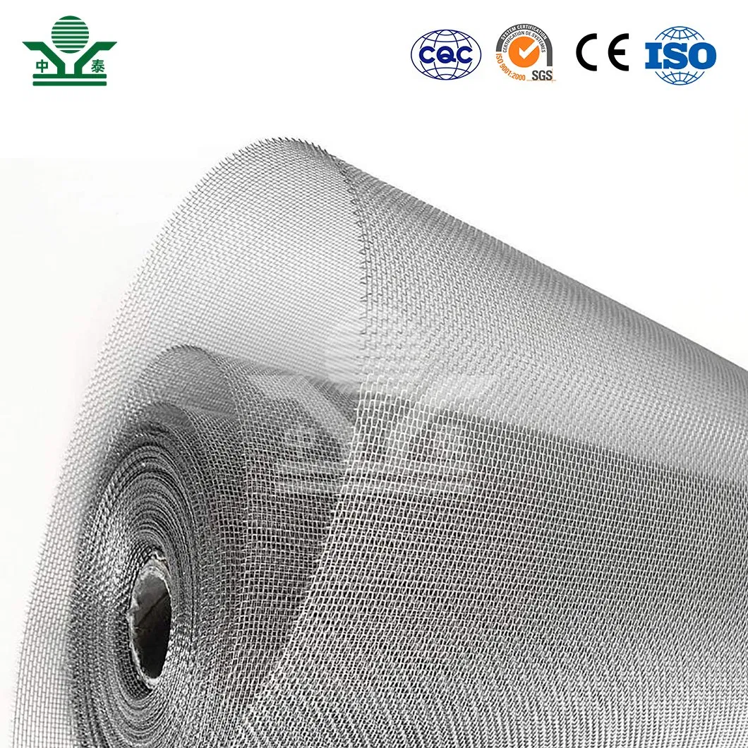 Zhongtai Fine Mesh Window Screen China Wholesalers Stainless Steel Lightweight Wire Mesh 30m or Customized Insect Screen