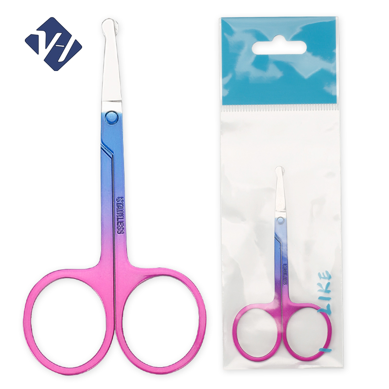 Stainless Steel Beauty Scissors Eyebrow Makeup Eye Brow Scissors