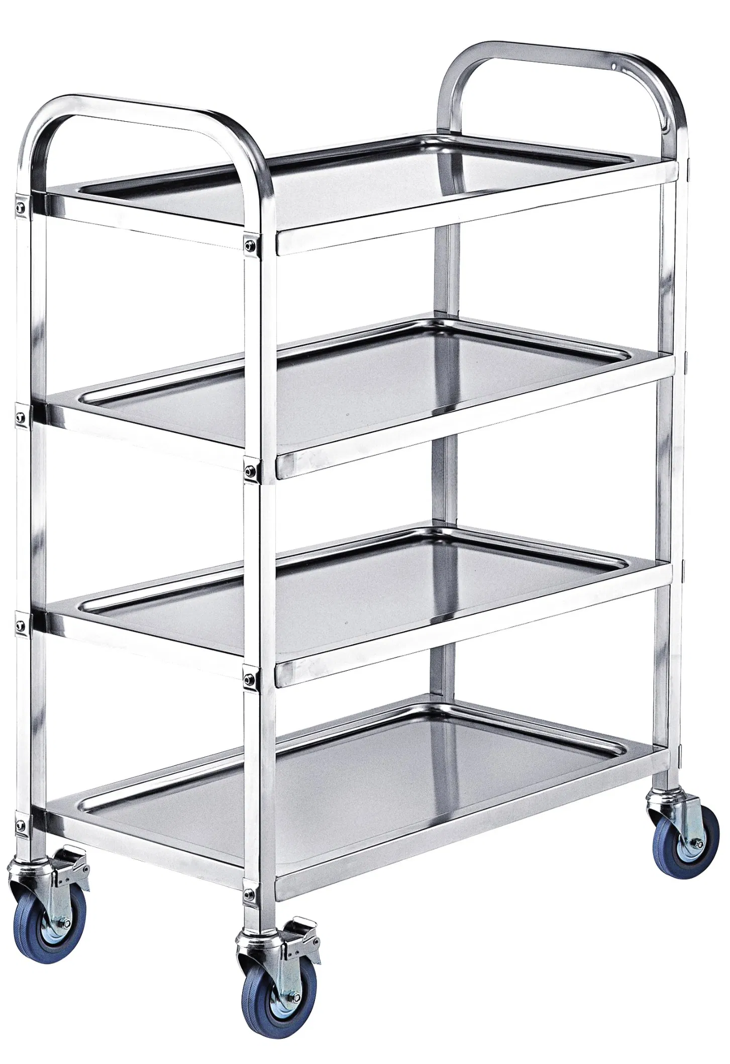 Premium European Style 5-Layer Dinning Cart Stainless Steel