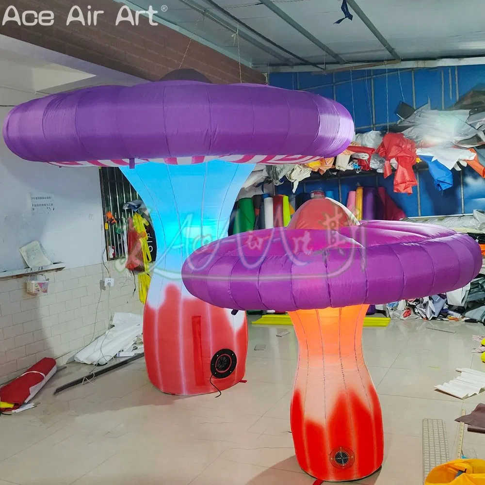 Customized Multi-Color LED Inflatable Oyster Mushroom Decoration for Festival & Party
