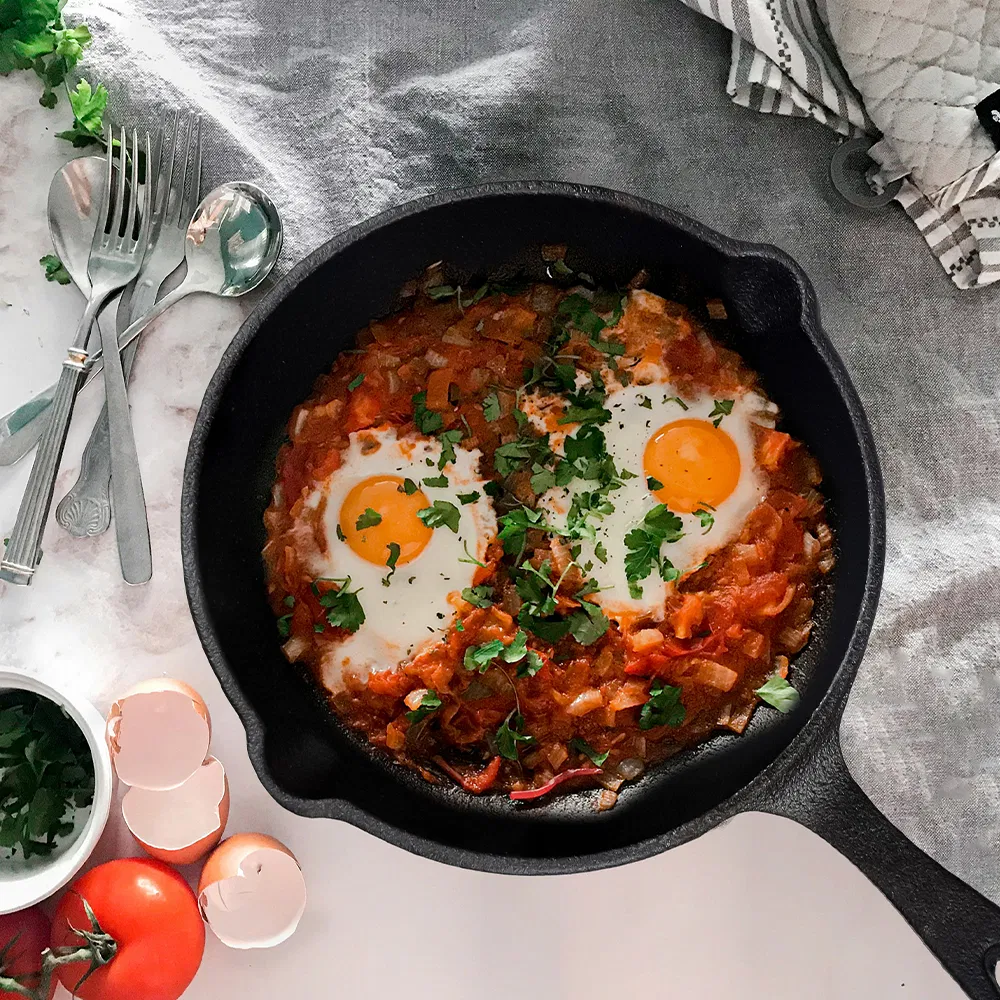 3 Pieces Cast Iron Frying Pans Pre Seasoned Cast Iron Pan Cookware Cast Iron Skillet Set