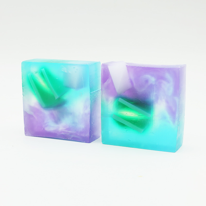Acne Treatment Handmade Bath Soap Remove Dark Spot Whitening Antiseptic Basil Mint Plants Bar Soap
