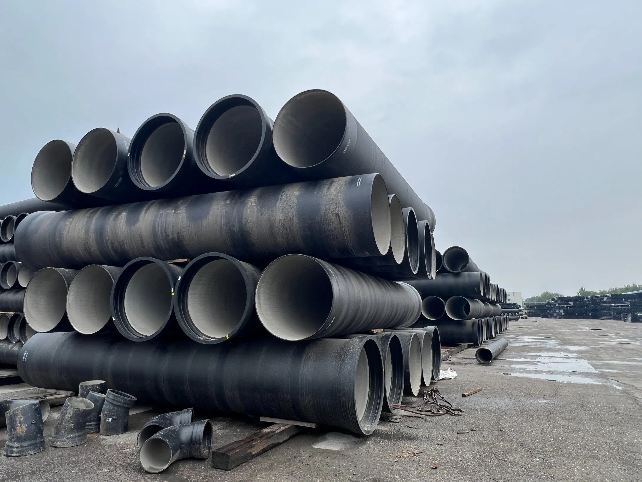 ISO2531 En545 En598 K9 6m DN300 DN900 Ductile Cast Iron Pipe K9 K8 K7 DN 200mm 300mm 350mm 400mm Ductile Iron Pipe Ductile Iron Cast Pipe