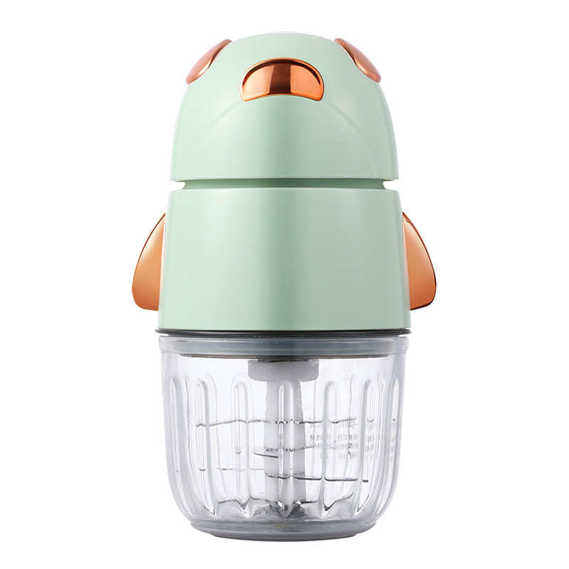 Home Appliance Cute Green Baby Food Maker 28000 Rpm High-Speed Motor Food Mixer