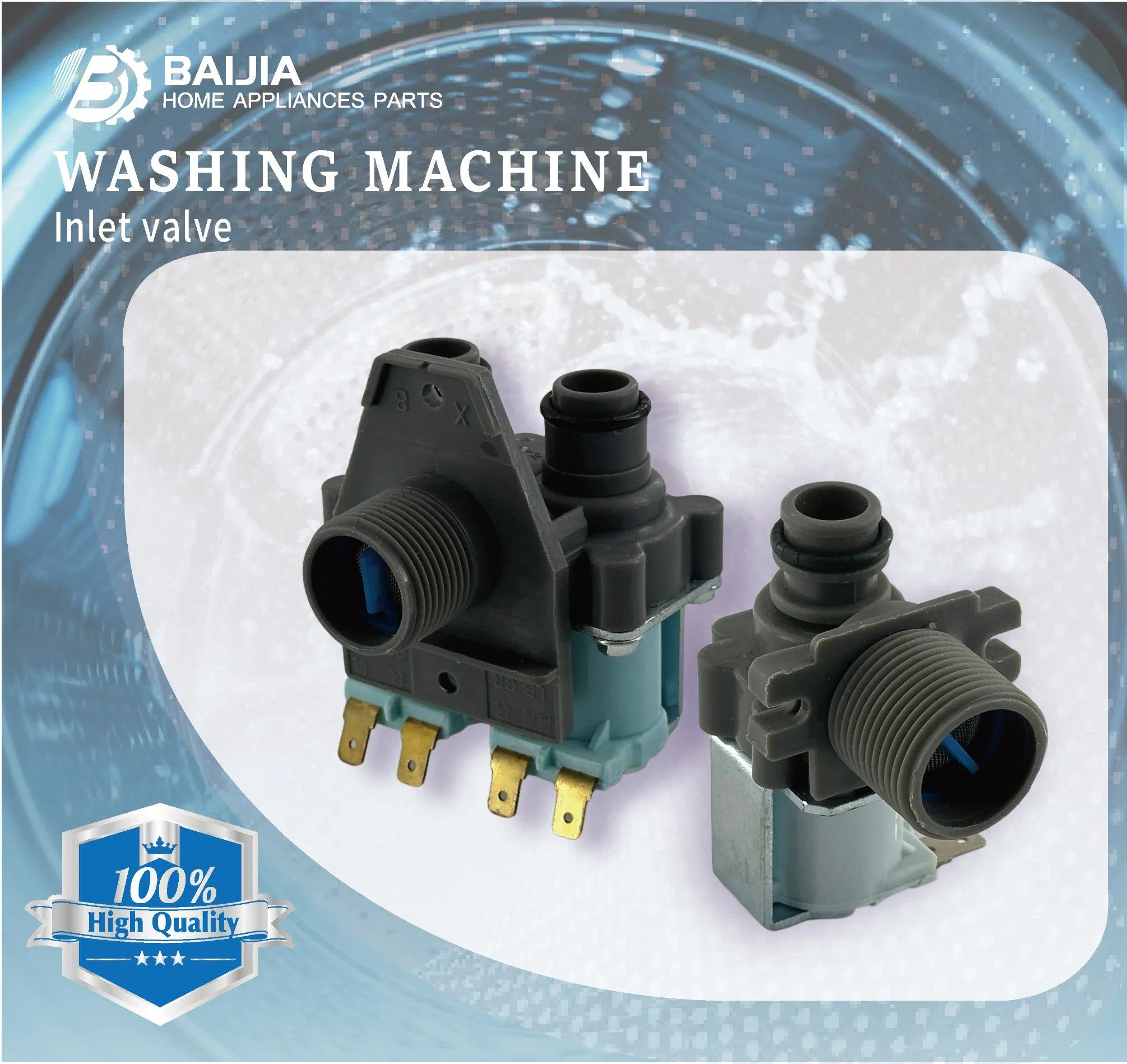 Original Water Inlet Valve Electromagnetic Valve for Washing Machines, Accessories, and Parts