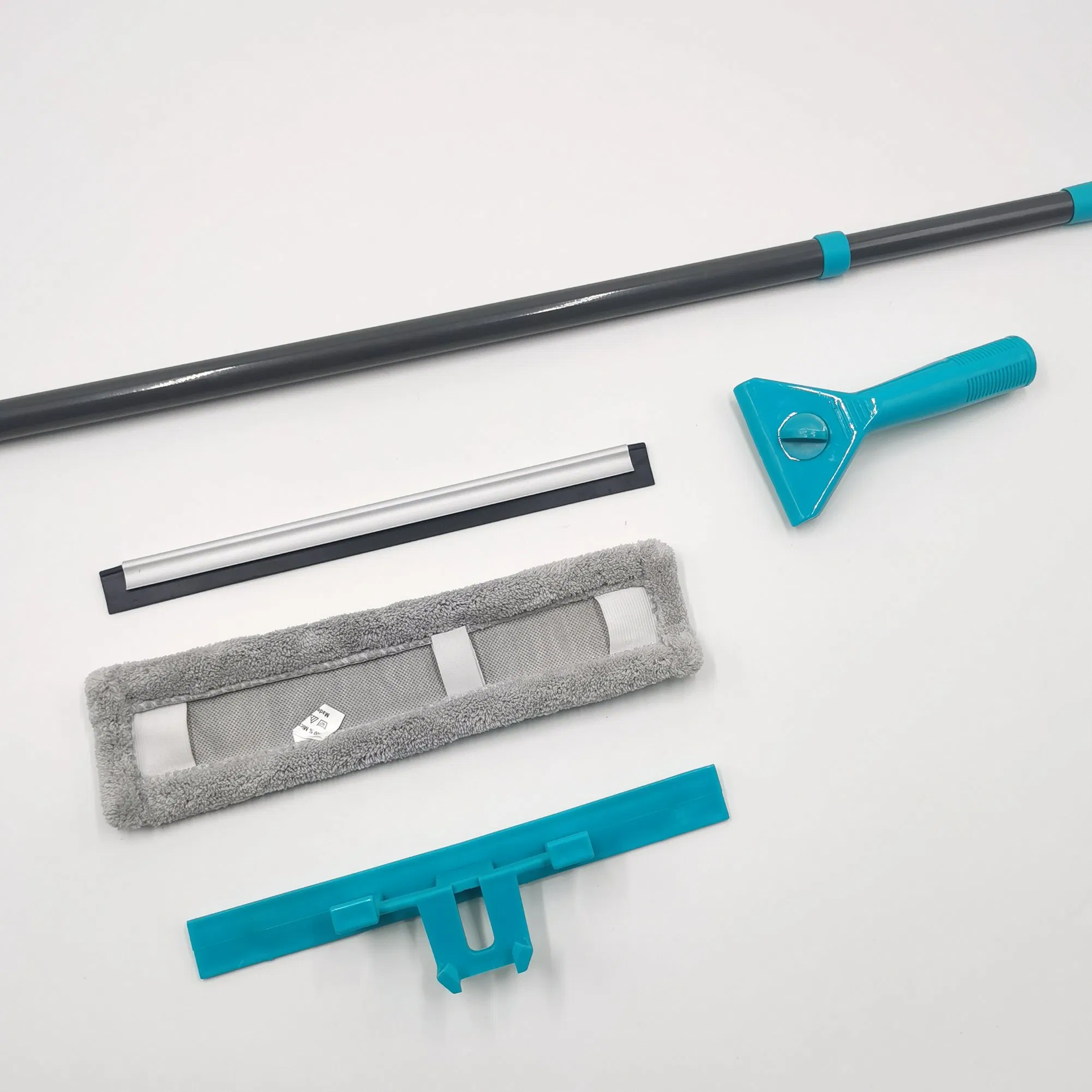 High Quality Washing Equipment Scraper Telescopic Glass Cleaner Adjustable Swivel Floor Window Squeegee