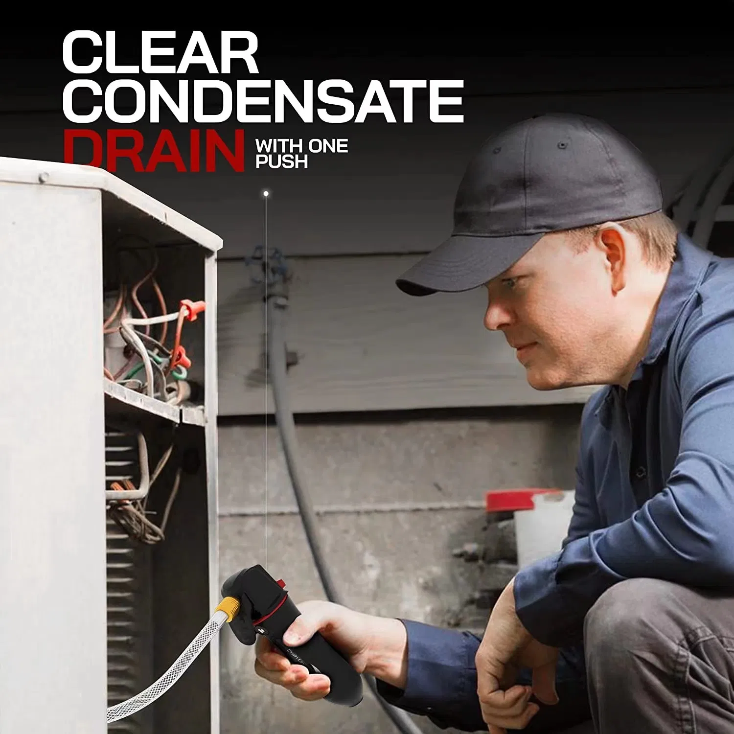 Factory AC Drain Line Cleaner Shot Drain Gun CO2 Drain Blaster Gun for A/C Condensate Lines