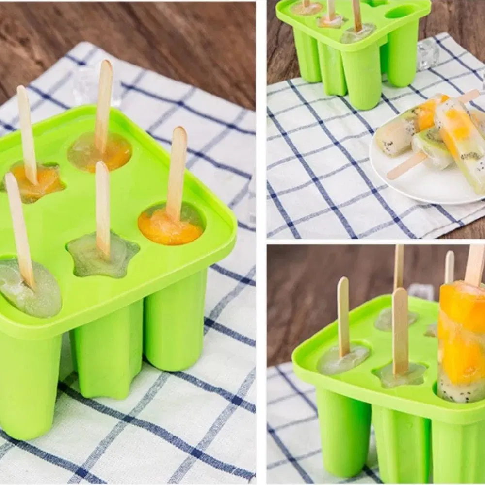 Формы для ледяных палочек из силикона с воронкой и щеткой