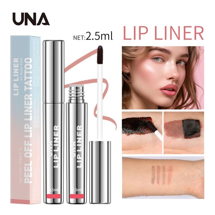 Private Label Waterproof Long Lasting High Pigment Vitamin E Hyaluronic Acid Matte Lip Peel off Tattoo Liner Stain