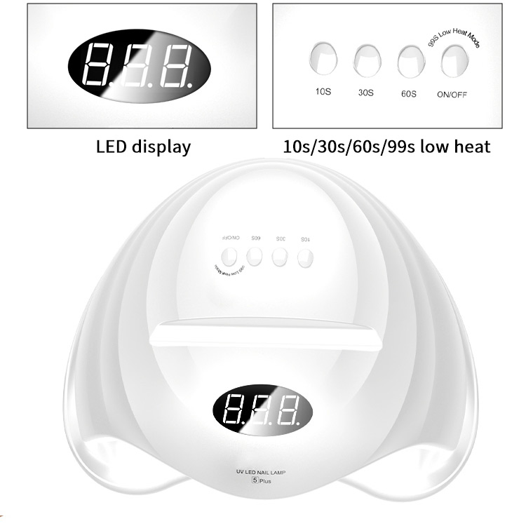 48W High Quality LED/UV Lamp Beauty Salon UV LED Nail Lamp Cordless Nail Dryer with Phone Stand