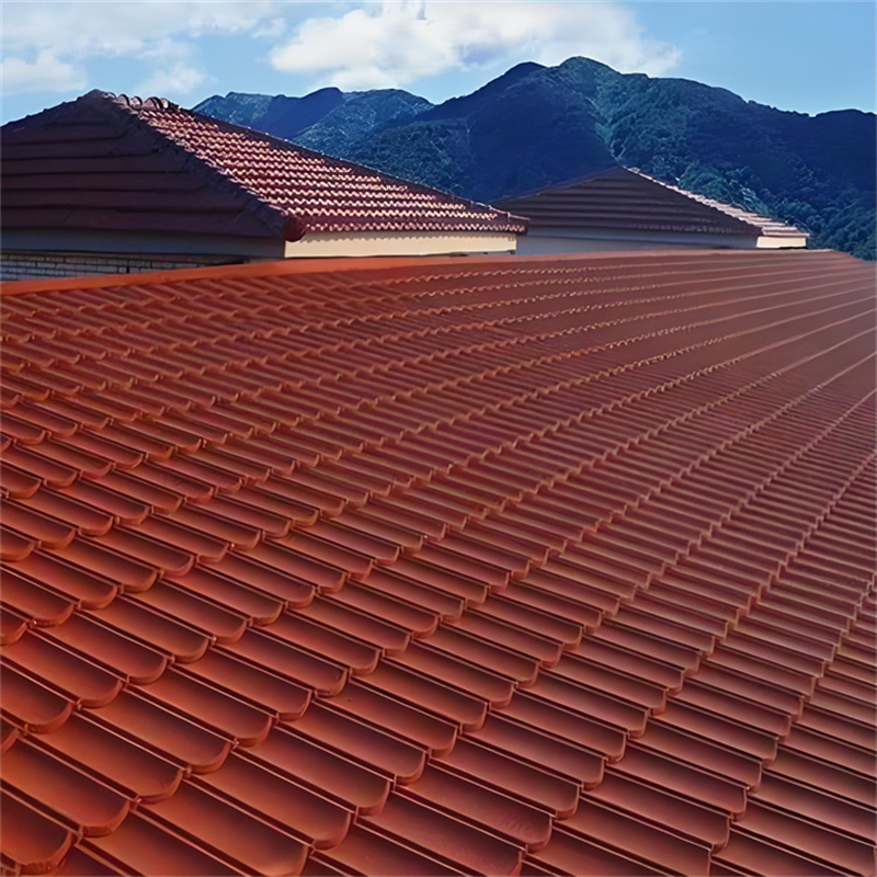China Galvanlume Stone Coated Metal Roofing Materials Shingle Roof Tile for Roof Waterproof