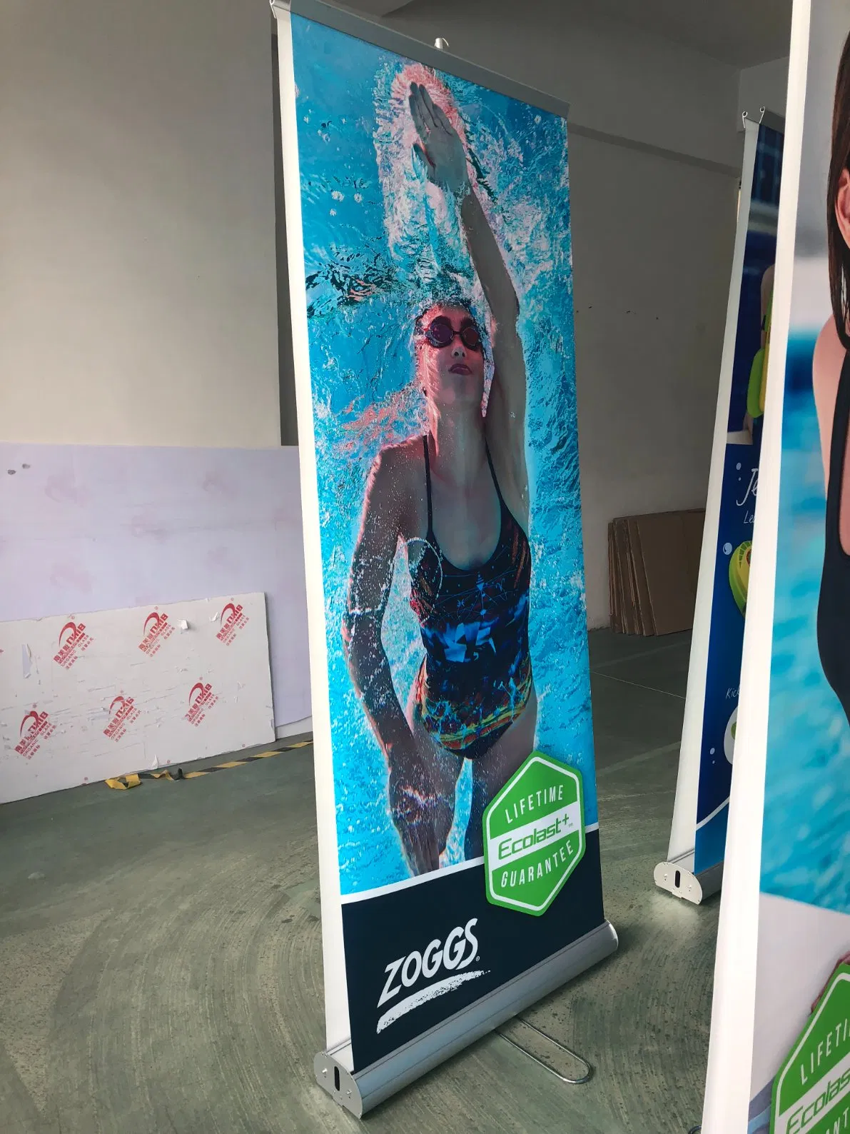 Rectanguler Trade Show 200X80cm Height Flex Plastic Easter Series Roll up Stand Banner for Advertising Display