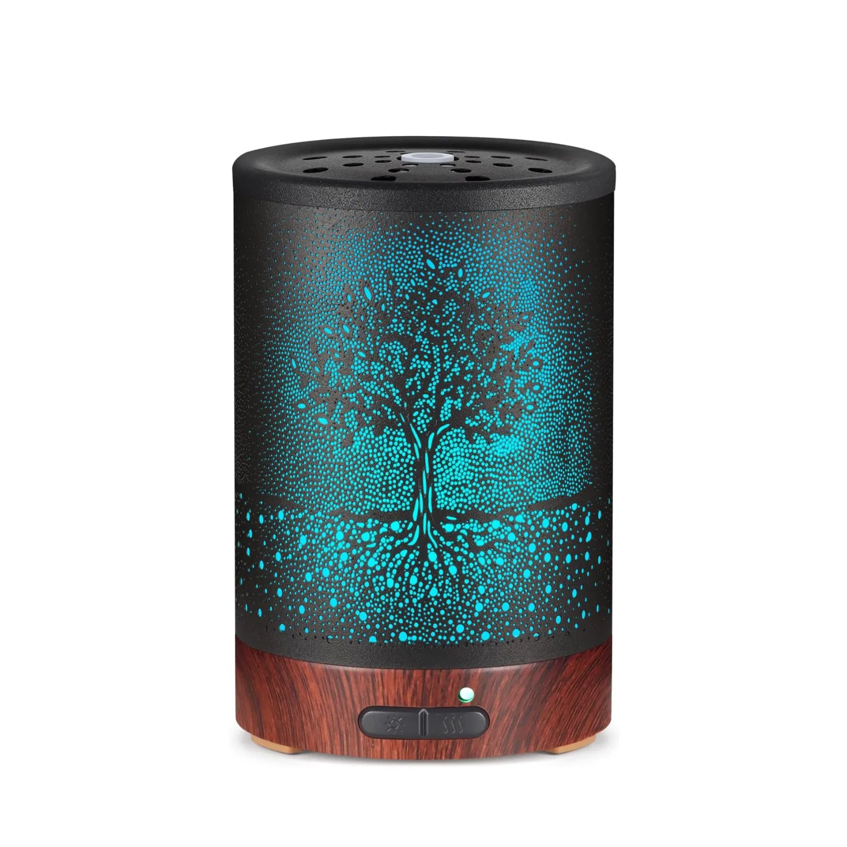 Essential Oil Diffuser Aromatherapy Diffuser With7 Colors Light and Auto-off for Women Metal Cool Mist Humidifier for Home and Office (Tree)