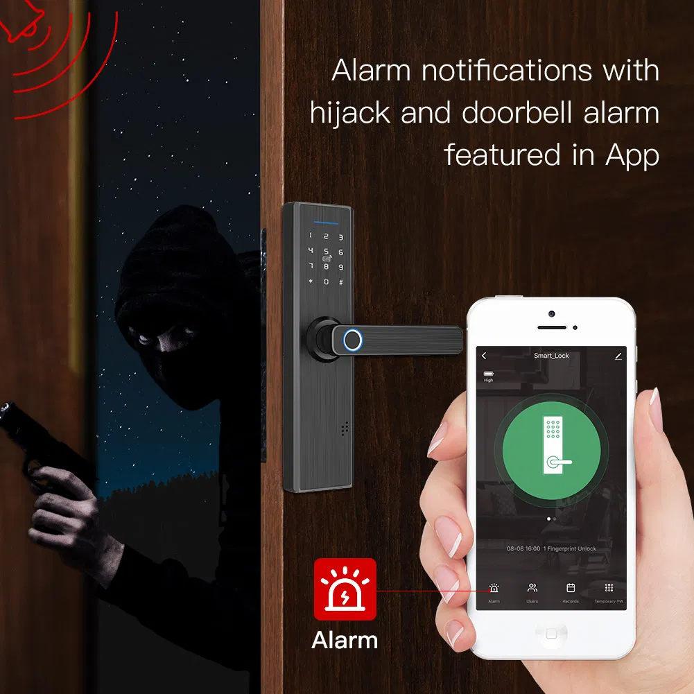 Tianlai X1 Tuya Smart Lock BLE Module Lock Digital Fingerprint Smart Keyless Door Lock