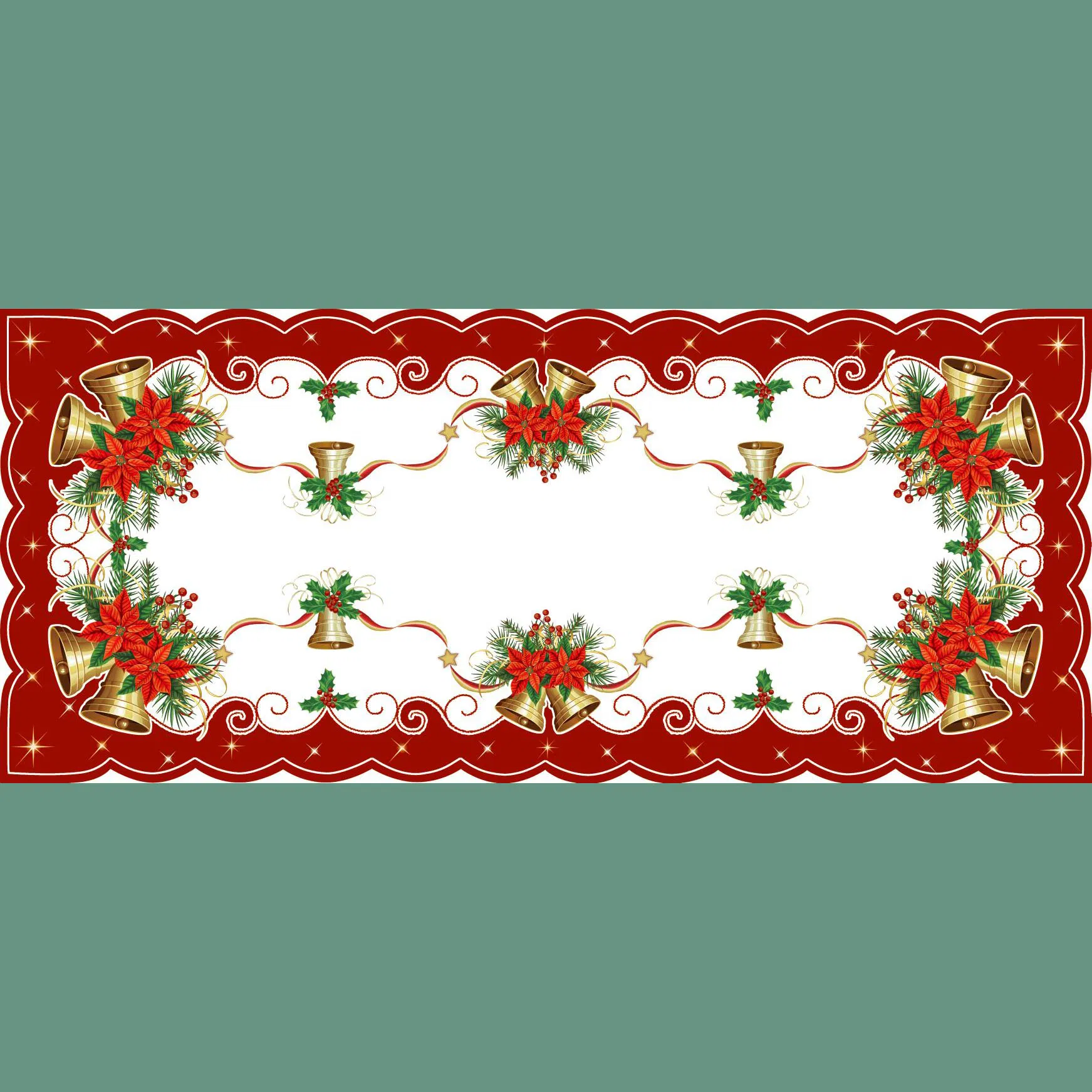 Cheap Price Sample Promotion Christmas Flower and Spring Flower Pattern Placemat