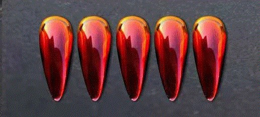 Hot Sale Nail Acrylic Powder Black Red Crystal Pigmen Magic Effect