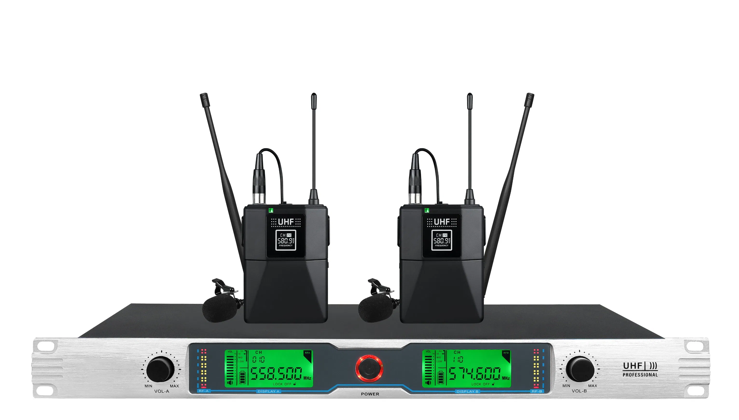 500MHz Affordable Wireless Microphone System with Dual Channels