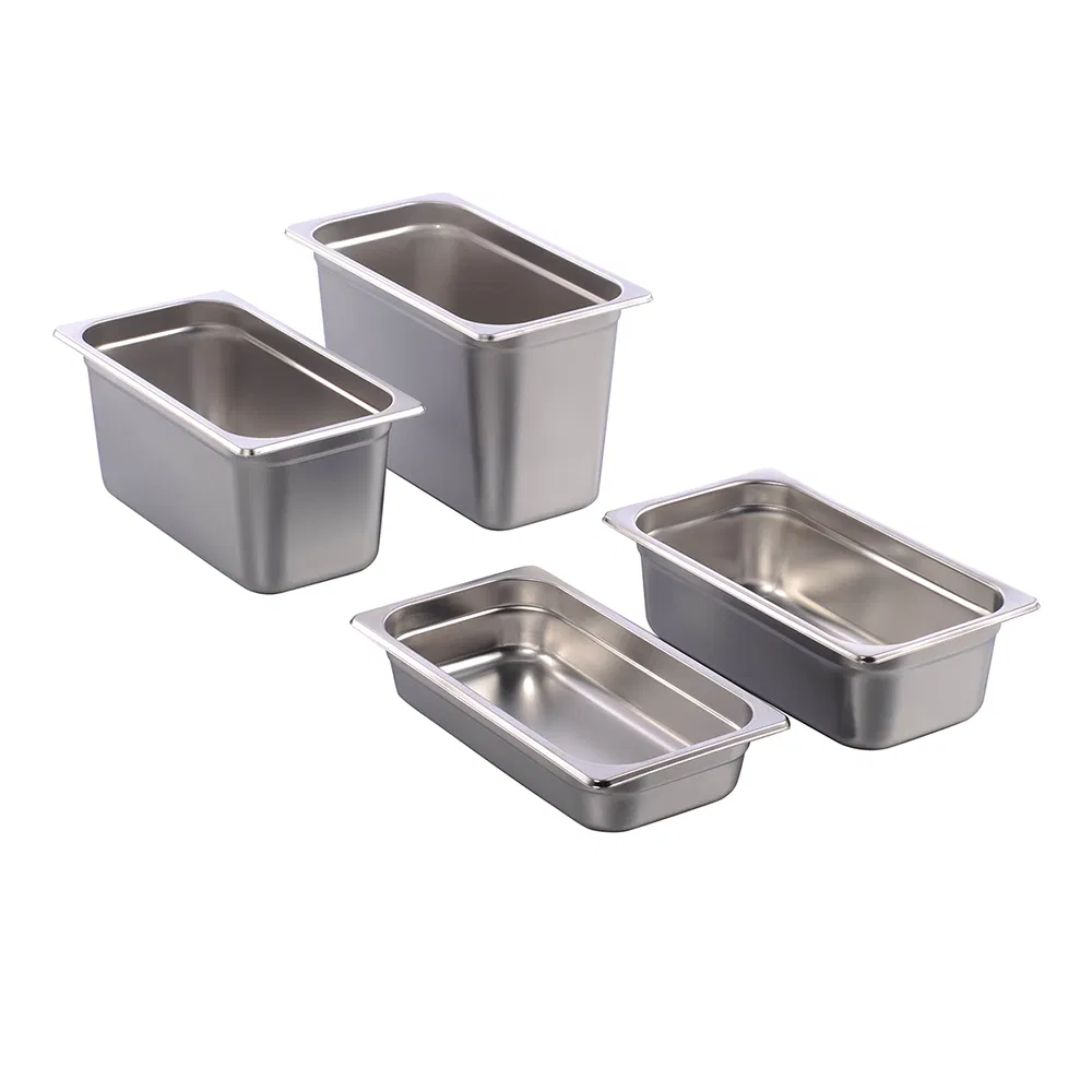Гастроемкость прямоугольная 1/3 GN сталь 65-200 мм
