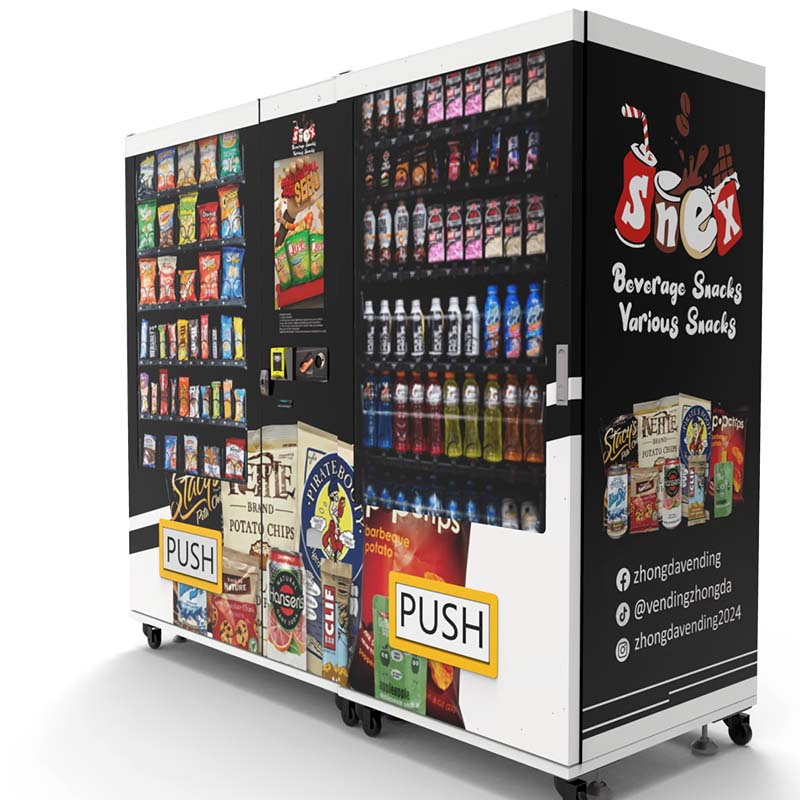 Outdoor Custom 24hour Automatic Beverage Cold Drink and Snack Combo Vending Machine