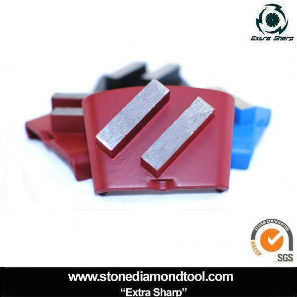 Double Segments Concrete Grinding Metal Bond Shoe
